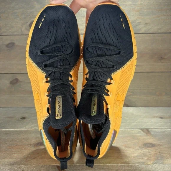 under armour HOVR phantom SE mens size 14 shoes orange athletic running sneakers - Picture 6 of 9